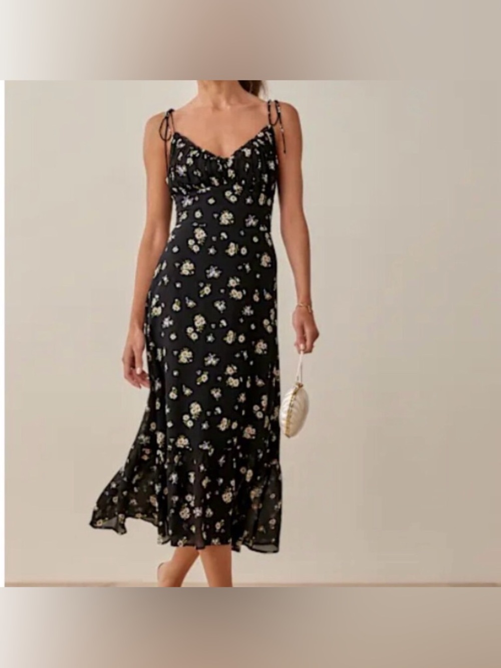 Reformation Embry Midi Dress | Daisy Print | $248 NEW